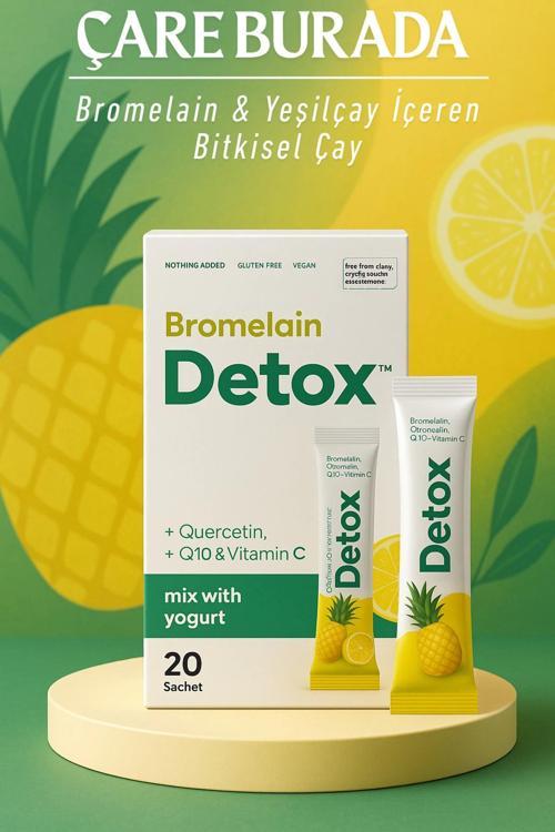 Bromelain Detox 20x8 Gr (Quercetin, Q10 & Vitamin C)