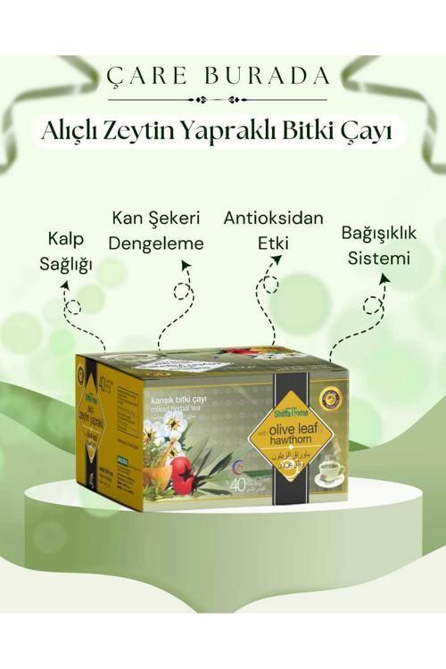 Alıçlı Zeytin Yapraklı Bitki Çayı 40 Poşet
