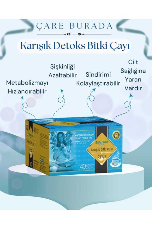 Karışık Detoks Bitki Çayı 40 Poşet