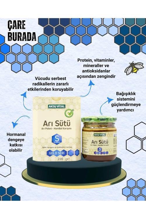 Arı sütü arı poleni ham bal karışımı (yetişkin) 18.000 mg