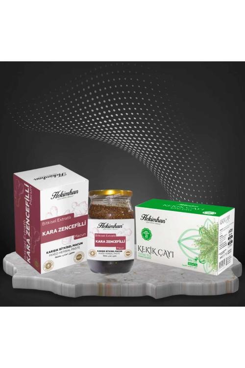 Kara Zencefilli Macun 420 gr ve Kekik Çayı 20'li ( Öksürüğe Karşı )