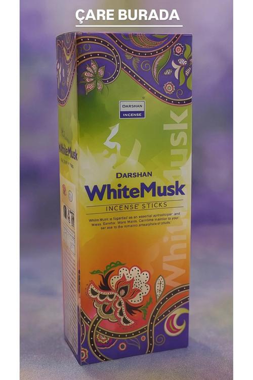 Darshan Incense - White Musk 20'li Çubuk Tütsü (Beyaz Misk)