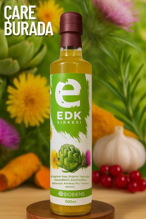 Enginar & Devedikeni & Karahindiba Sirkesi 500 ml (Biberiye, Karabaş Otu, Yaban Mersini)