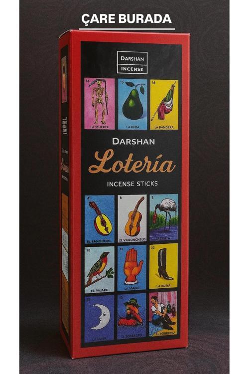 Darshan Incense - Loteria 20'li Çubuk Tütsü (Şans & Bereket)