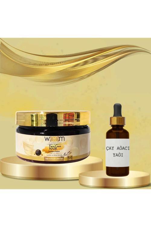 Çay Ağacı Yağı 20 ml + Sivil ce ve Akne Karşıtı Yüz Bakım Maskesi