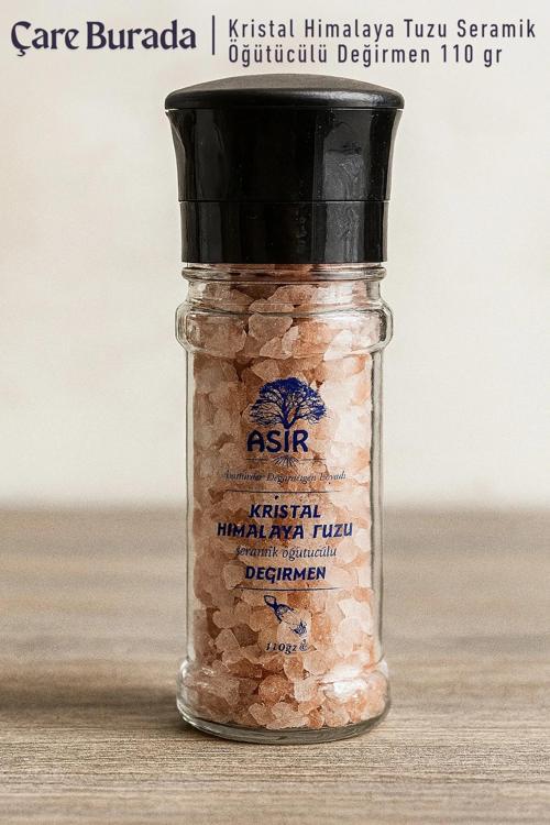 Asır - Kristal Himalaya Tuzu Seramik Öğütücülü Değirmen 110 gr