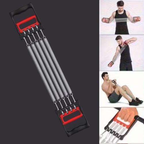 ® Göğüs Genişletme ve Kuvvet Egzersiz Aleti – 5 Yaylı 5 Kademeli Ayarlanabilir Fitness ve Kuvv
