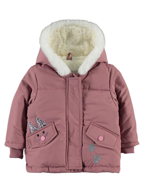 Tavşan Kulak Nakışlı 6-18 Ay Mont - Pudra 6-9 Ay