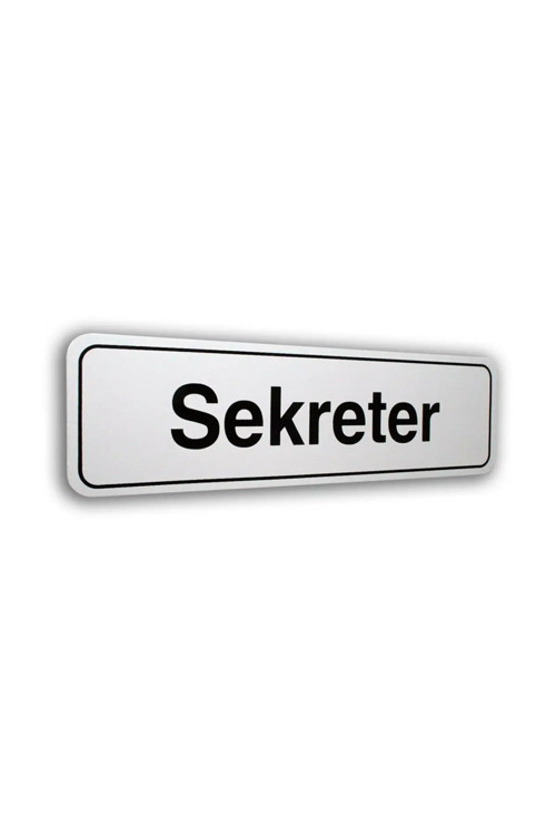 " Sekreter" Luna Pvc Elegan Kapı İsimliği 7X25 Cm 552975