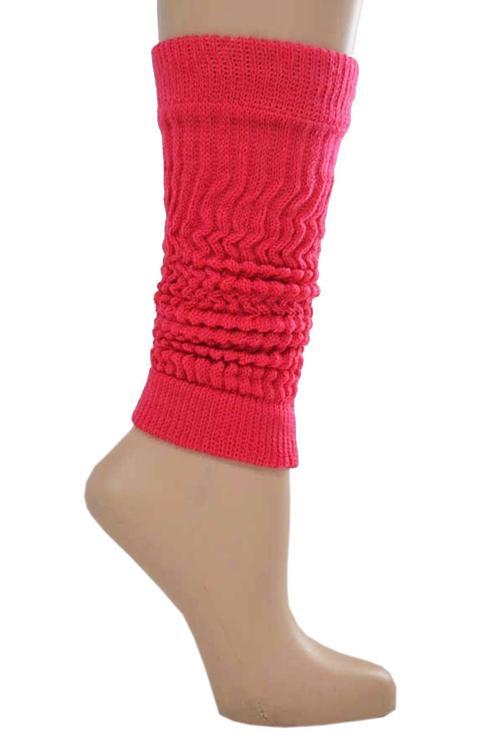 Genç Kız Düz Renk Tozluk Aerobik Bot Çorap Nar Çiçeği