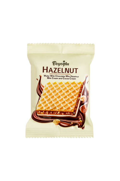 Hazelnut Altı Çikolata Kaplı Fındıklı Kare Gofret 30 Gr*24 Adet