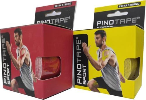 Pino Tape Sport Kinesio Bant-Sporcu Bandı-Ağrı Bandı-5Cmx5M-Kırmızı