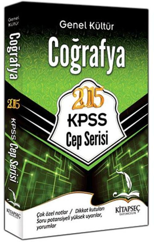 Kitapseç 2015 KPSS Genel Kültür Coğrafya Cep Serisi