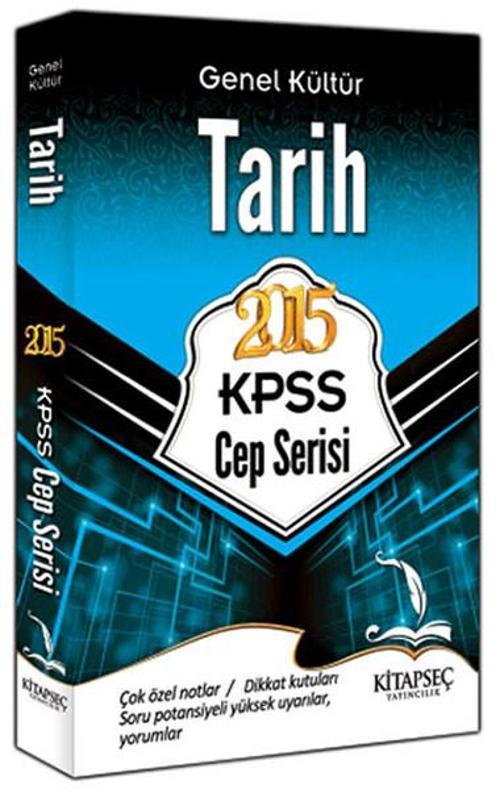Kitapseç 2015 KPSS Genel Kültür Tarih Cep Serisi