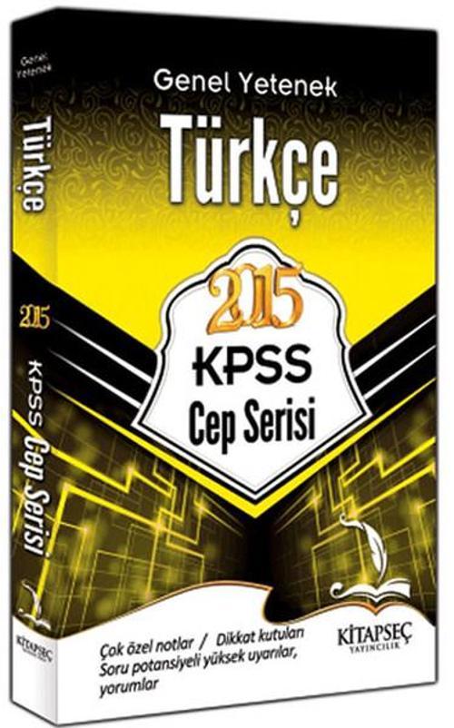 Kitapseç 2015 KPSS Genel Yetenek Türkçe Cep Serisi