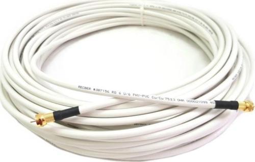 Hazır Uydu Anten Kablosu Gold F Konnektörlü 3 Metre Full Hd Uyumlu Rg6 80 Tel