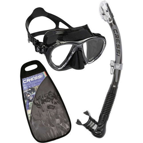 Big Eyes Evolution Maske Alpha Ultra Dry Şnorkel Seti BLACK/BLUE