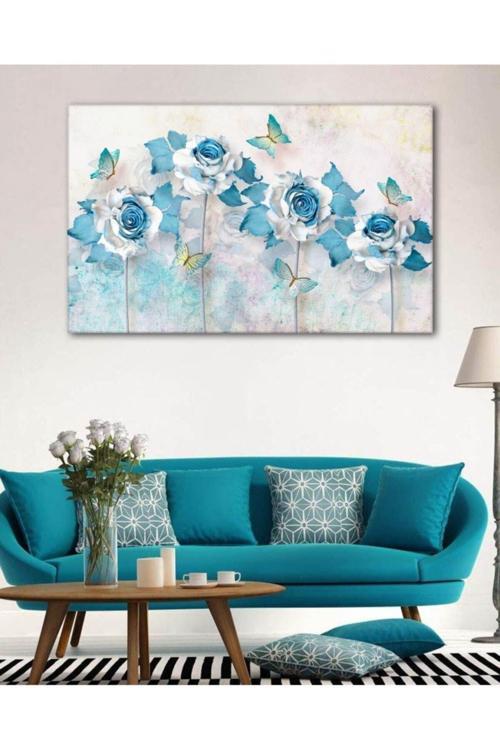 Çiçek Resimli Duvar Dekorasyon Kanvas Tablo Ççkt-710-115