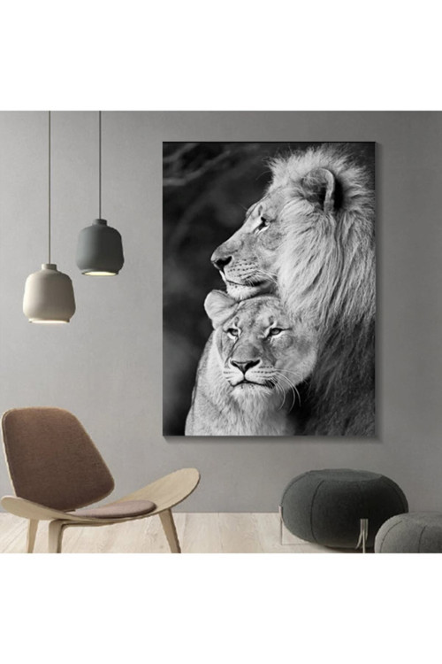 Aslan Leopar Kanvas Tablo Asl-170-91