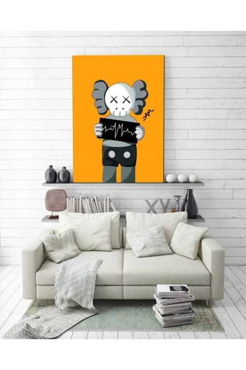 Kaws Energy Duvar Dekorasyonu HD Baskı Kanvas Tablo