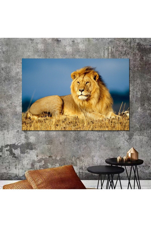 Aslan Leopar Kanvas Tablo