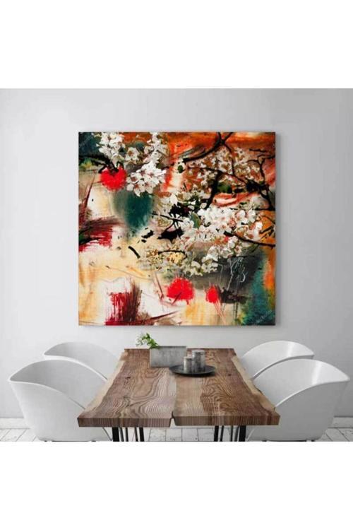 Renkli Bahar Çiçekleri Kanvas Tablo