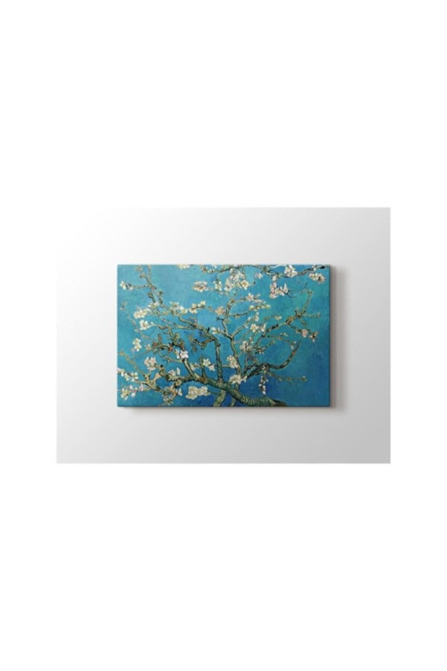 Vincent Van Gogh Çiçek Açan Badem Ağacı Premium Kanvas Tablo