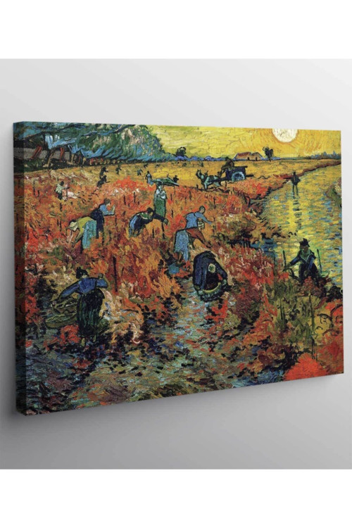 Vincent Van Gogh Red Vineyards Kanvas Tablo