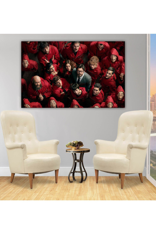 La Casa De Papel Oyuncuları Kanvas Tablo