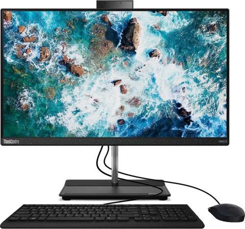 ThinkCentre neo 30a 24 12CE0086TX i5-12450H 8GB 256GB SSD O/B Intel UHD 23.8" Siyah DOS All in One PC