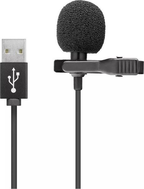 Mikrofon Yaka Usb 1.5Mt Laptop Pc Için Usb Girişli Mikrofon