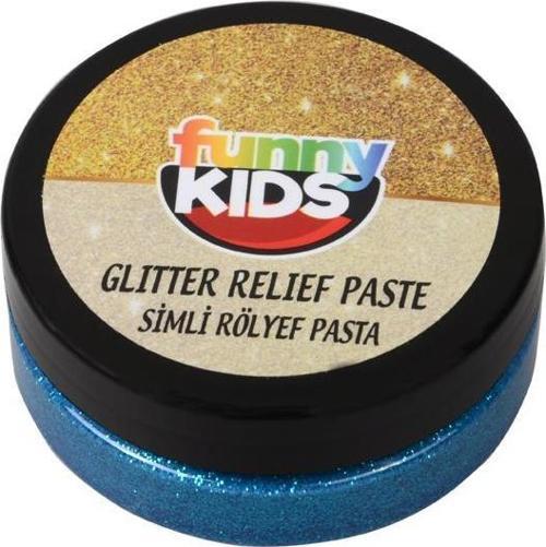 Simli Rölyef Pasta Turkuaz 50 cc