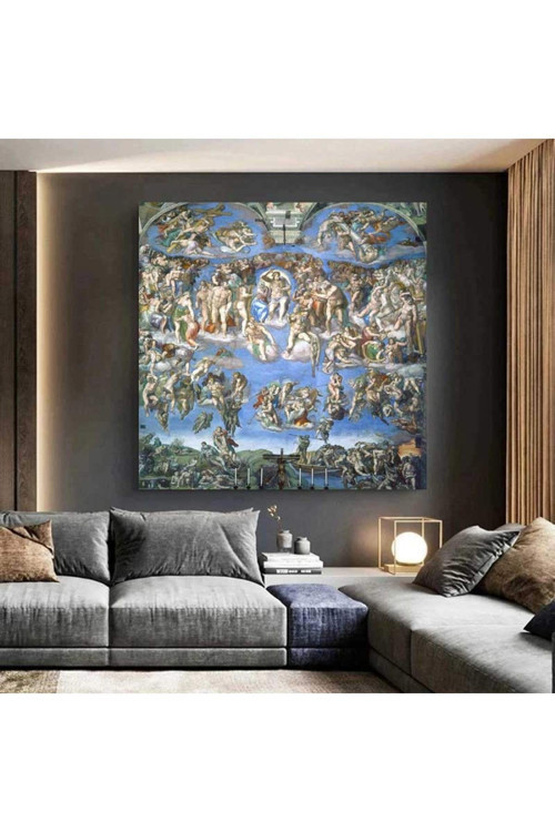 Michelangelo Buonarroti Mahşer Günü Kanvas Tablo