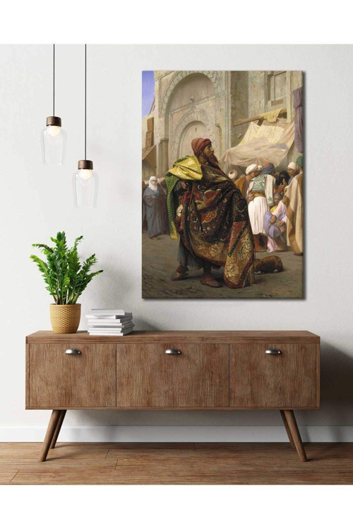 Jean Leon Gerome Halı Tüccarı Kahire Kanvas Tablo