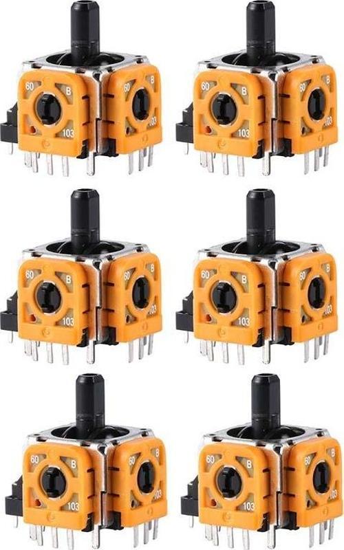 6 Adet PS4 Analog Motor 001 011 020 030 040 050 055 Playstation 4 Kol Tamir Orjinal Yedek Parça