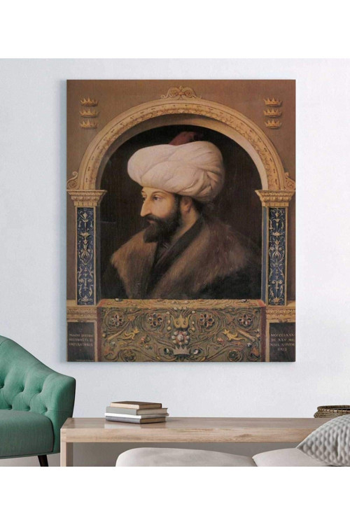 Fausto Zonaro Fatih Sultan Mehmet'in Portresi Kanvas Tablo