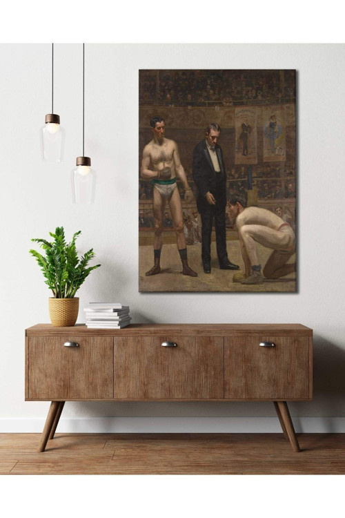 Thomas Eakins Hakem Sayarken Kanvas Tablo