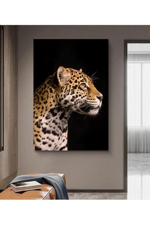Aslan Leopar Kanvas Tablo