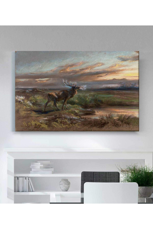 Rosa Bonheur Geyiğin Bağırışı Kanvas Tablo