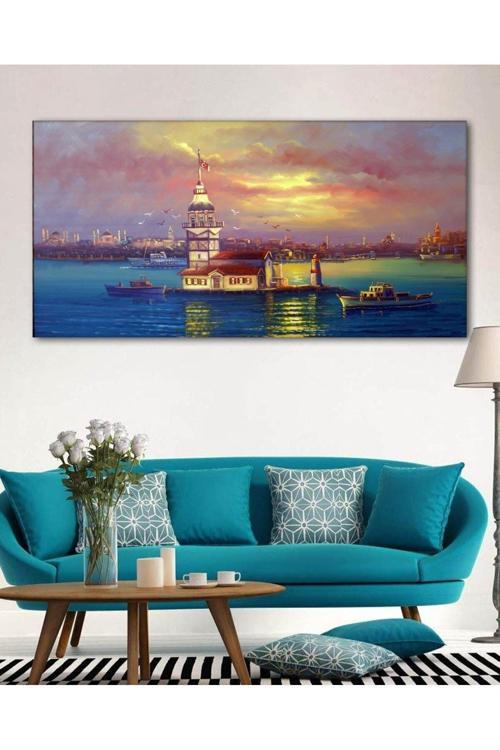 Istanbul Kız Kulesi Kanvas Tablo