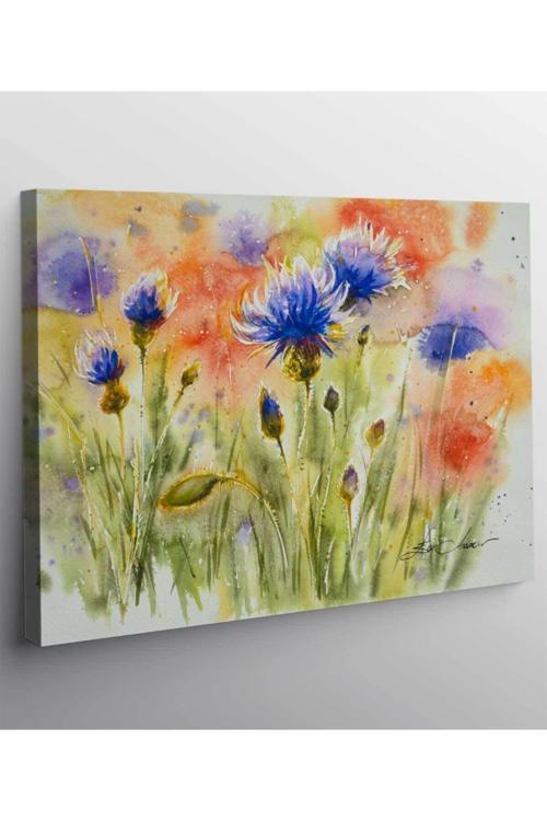 Tuval Baskı Yaz Çayırında Haşhaş Çiçekleri