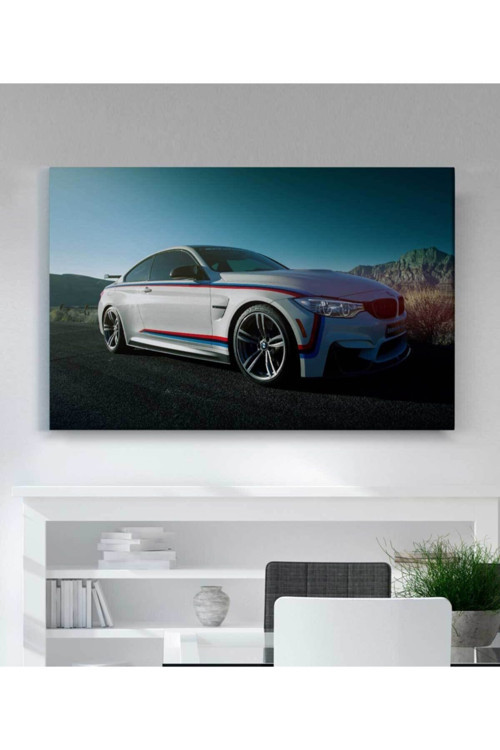 Bmw Araba Kanvas Tablo Oturma Odası Ev Ofis Çalışma Dekor