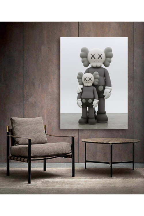 Kaws Double Duvar Dekorasyonu Kanvas Tablo