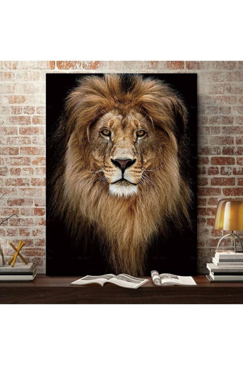 Aslan Leopar Kanvas Tablo