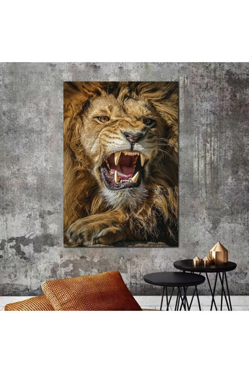 Aslan Leopar Kanvas Tablo