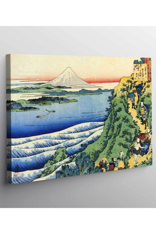 Hokusai Katsushika Kanvas Tablo Yüz Şiir
