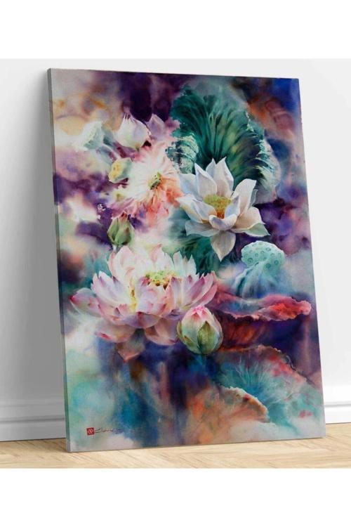 Çiçekli Kanvas Tablo