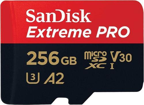 256 Gb Extreme Pro Microsdxc Kartı + Sd Adaptörü + Rescuepro Deluxe, 200 Mb/Sn'Ye Kadar, A2