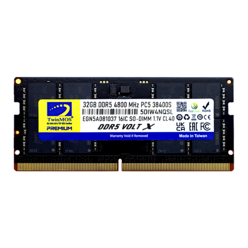TMD532GB4800S40, 32GB, DDR5, 4800MHz,  CL40, 1.1V Notebook Ram