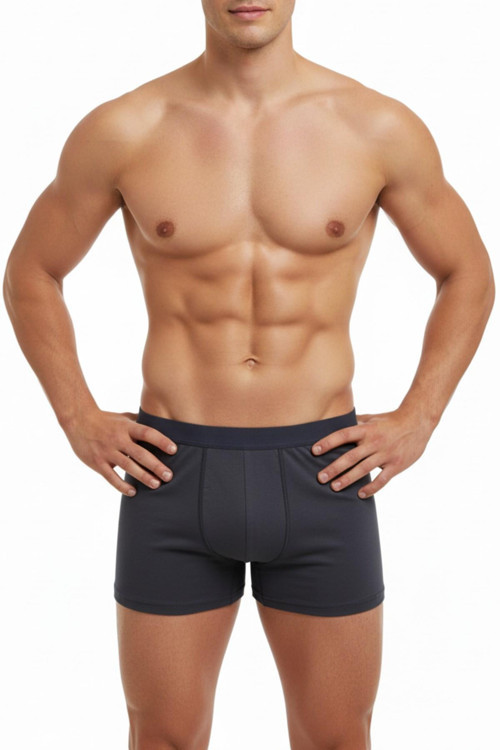 Erkek Likralı Boxer Düz Renk BGL-ST05007